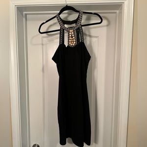Black beaded dress